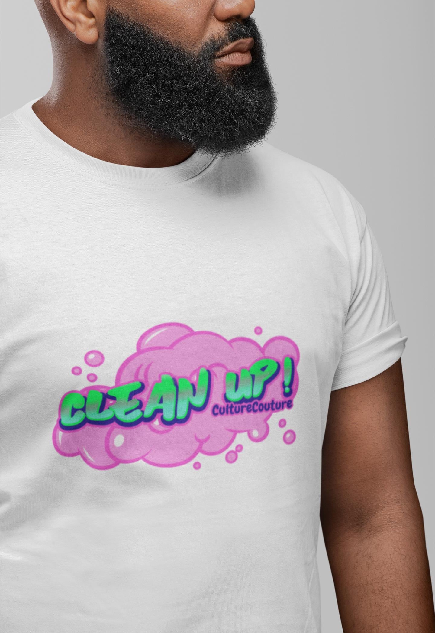 Bubblegum Clean Up T-Shirt/White