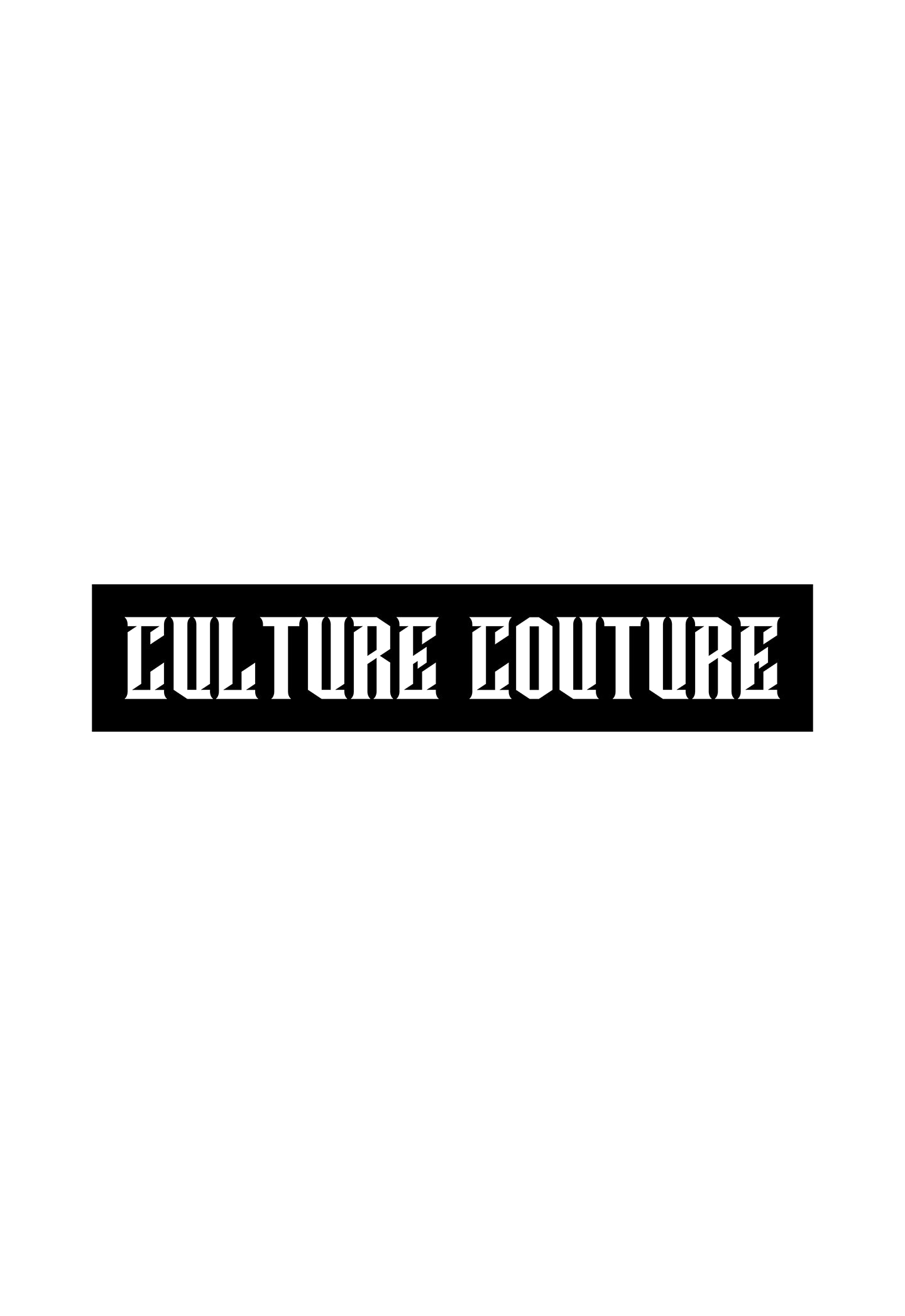 Culture Couture Stamp T-Shirt/White/Black