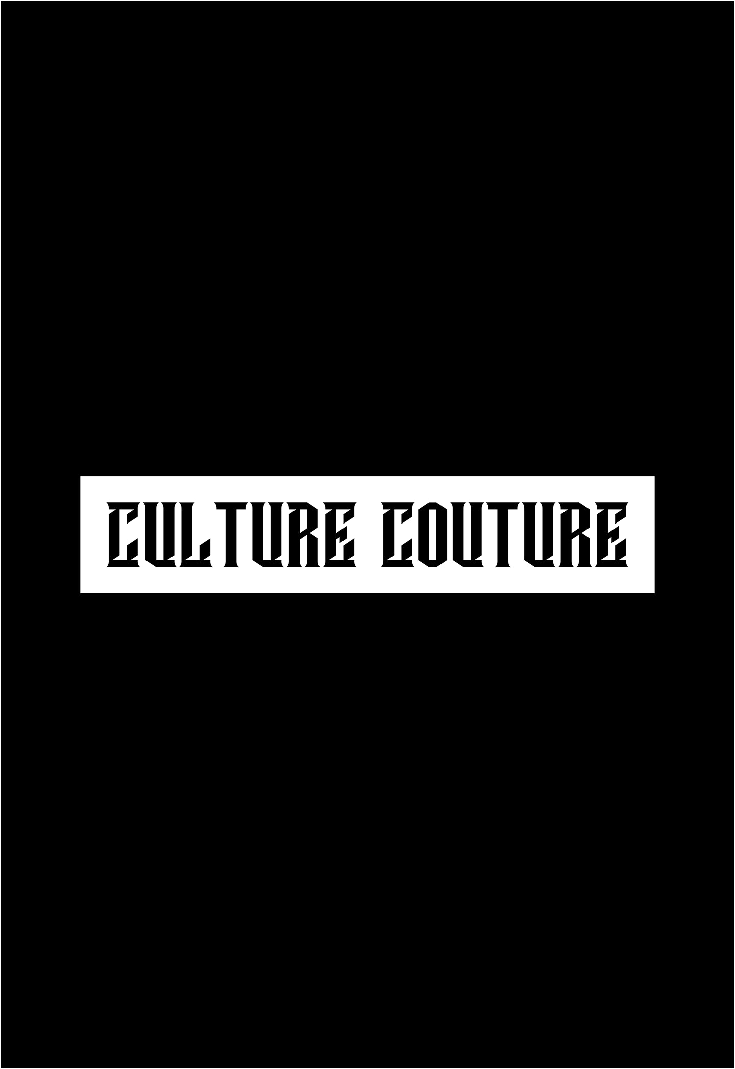 Classic CC Block Slogan White Banner T-Shirt/Black