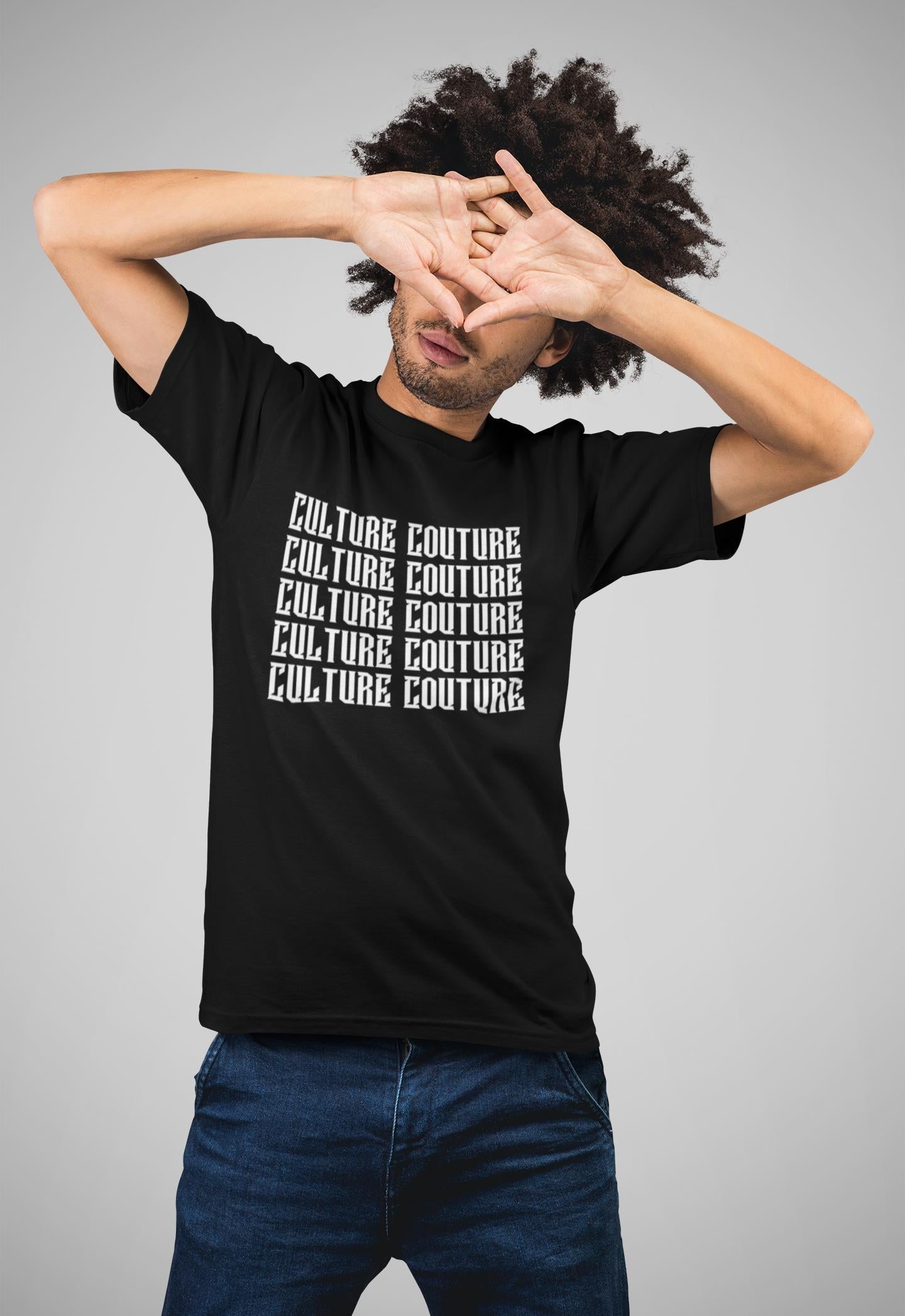 Mirror Logo T-Shirt/Black/White