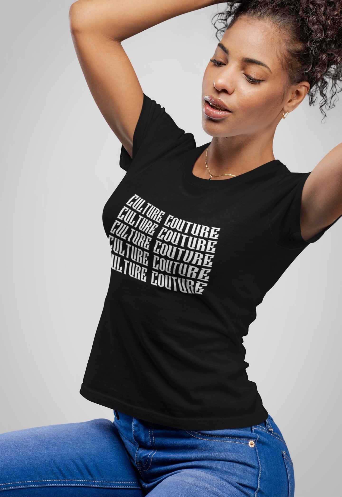 Mirror Logo T-Shirt/Black/White