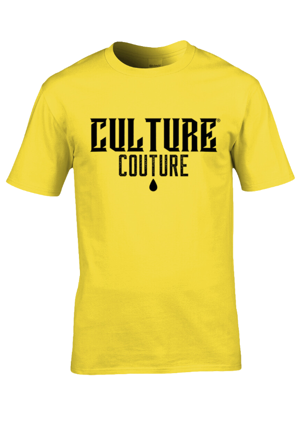 Black Classic Logo T-Shirt/Yellow