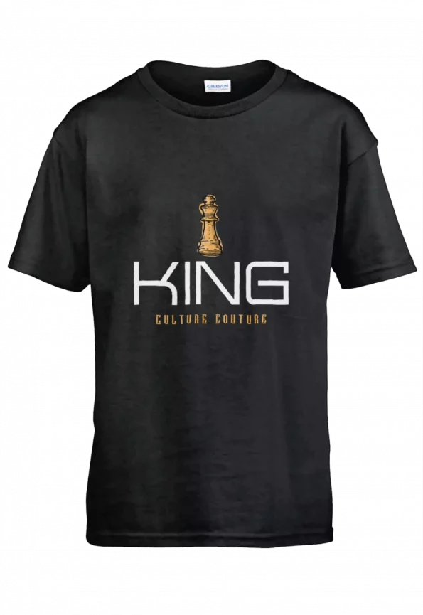 Boy's King T-Shirt/Black