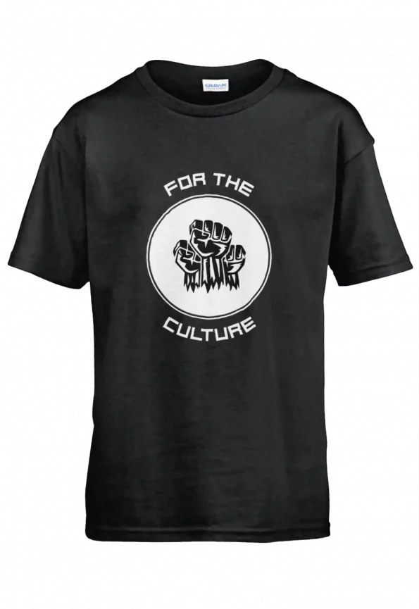 Boy's For The Culture T-Shirt/Black/White