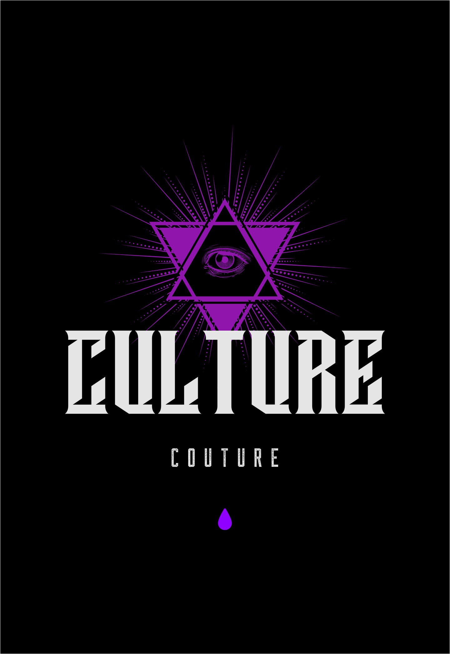 Eye of Providence T-Shirt/Black/Purple