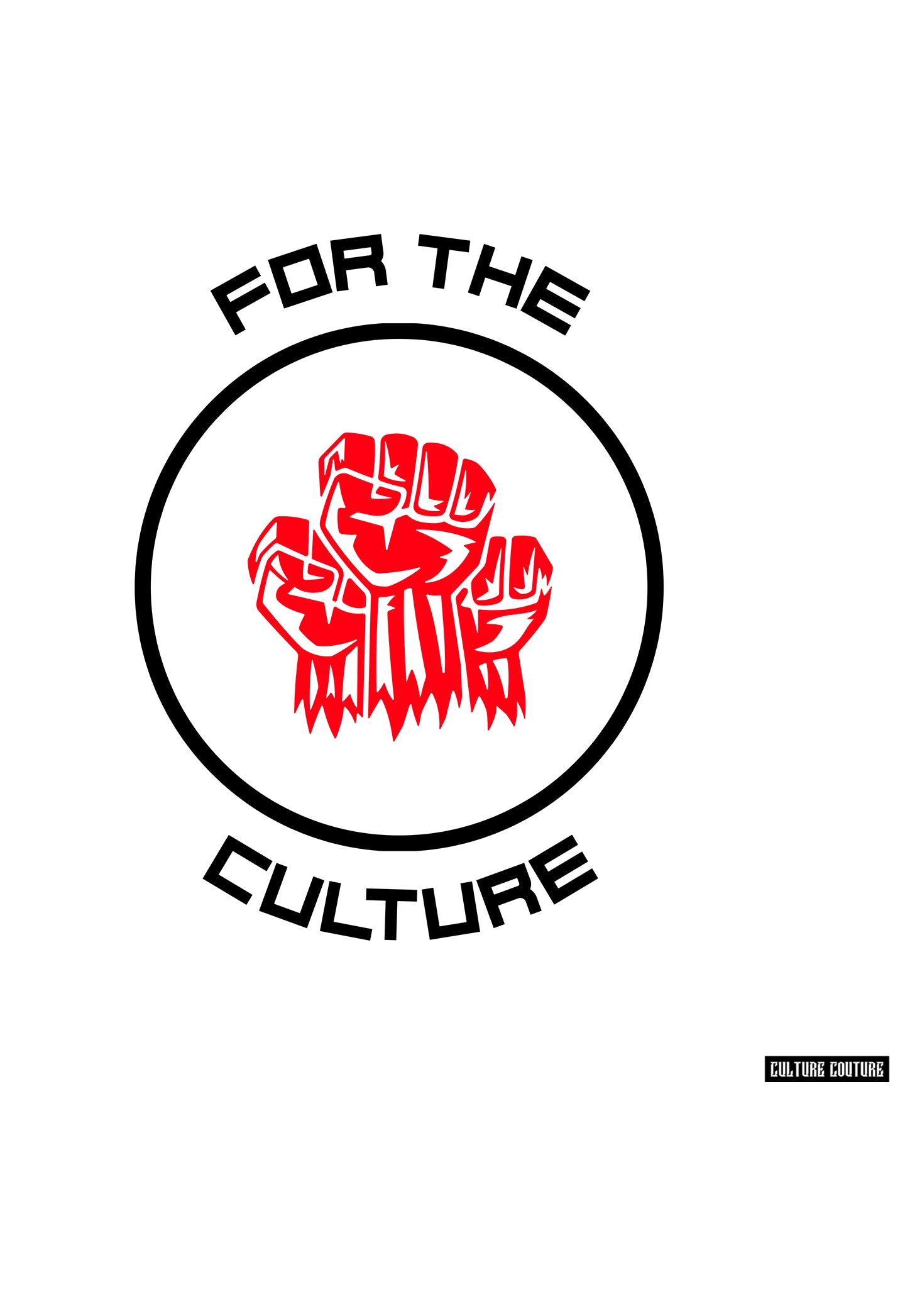 For The Culture T-Shirt/White/Black/Red