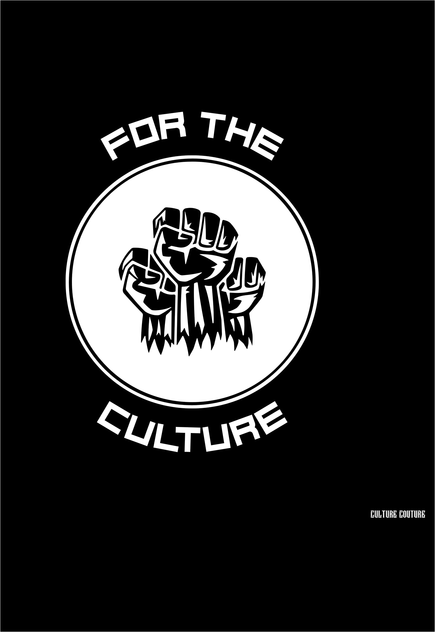 Boy's For The Culture T-Shirt/Black/White