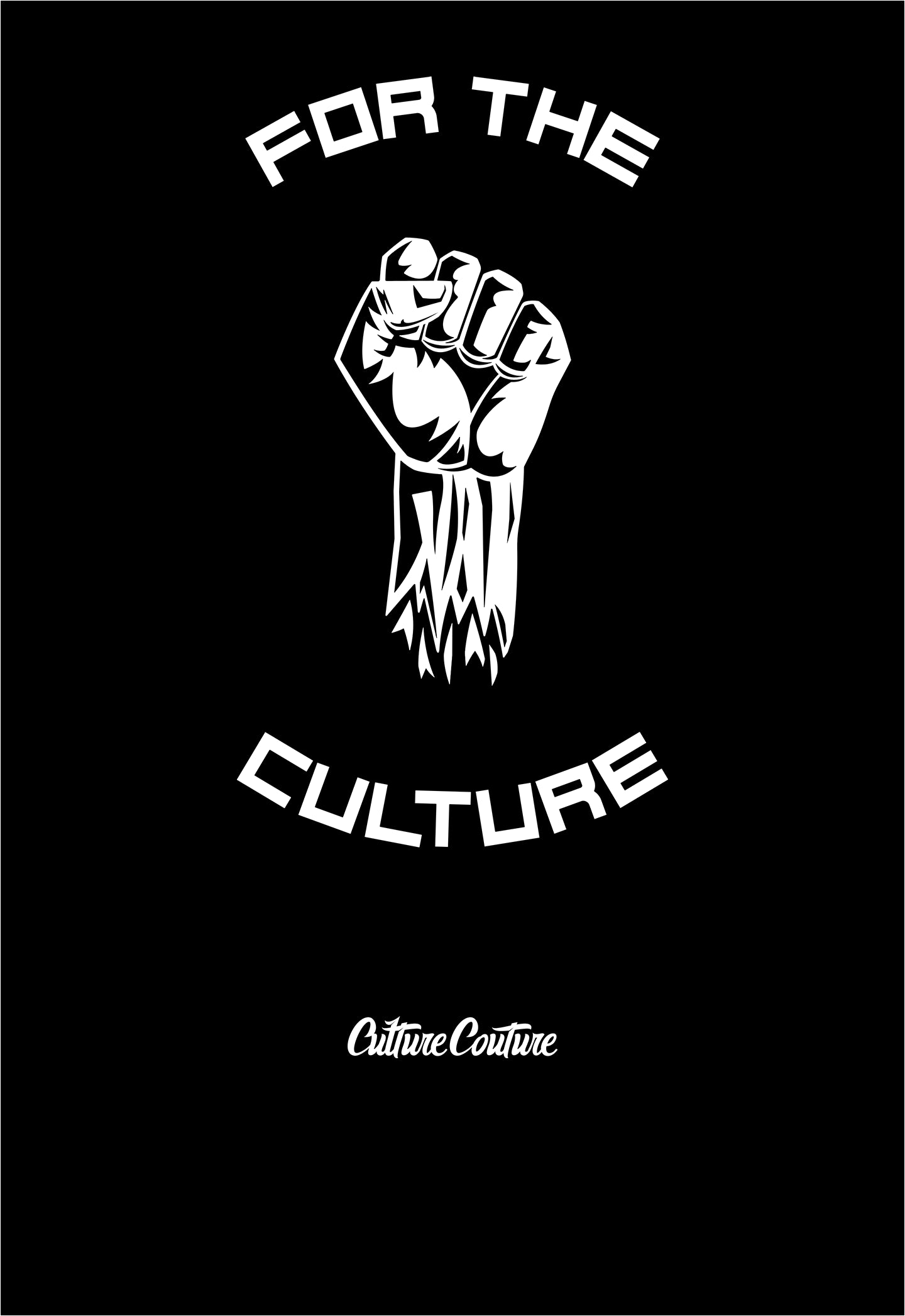 Boy's For The Culture Fist T-Shirt/Black/White