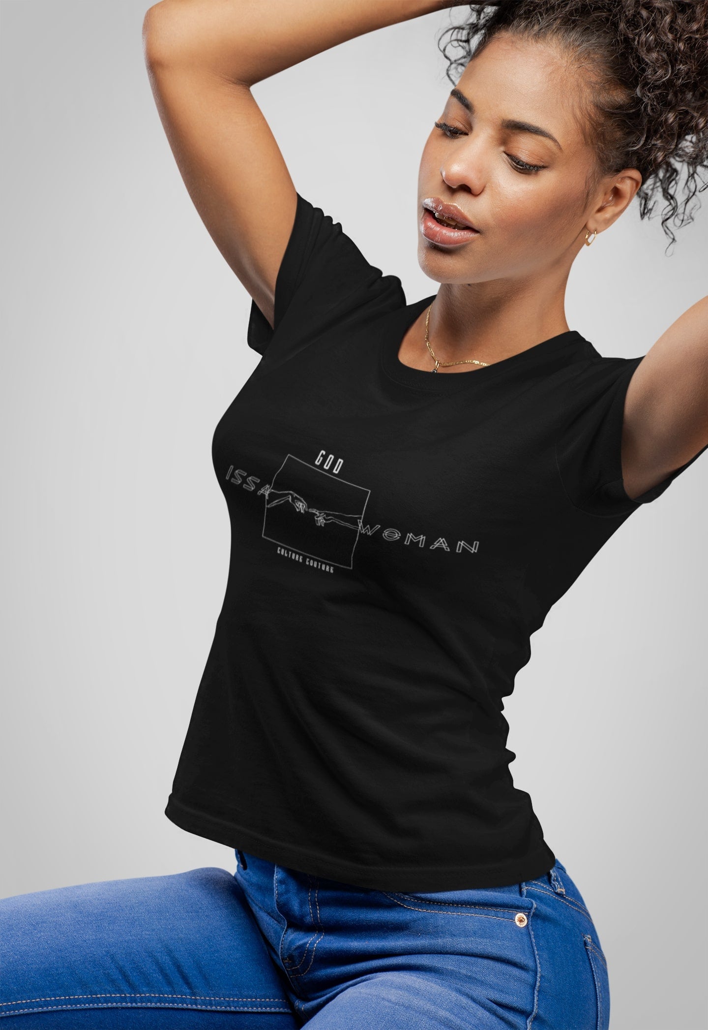 God Issa Woman T-Shirt/Black