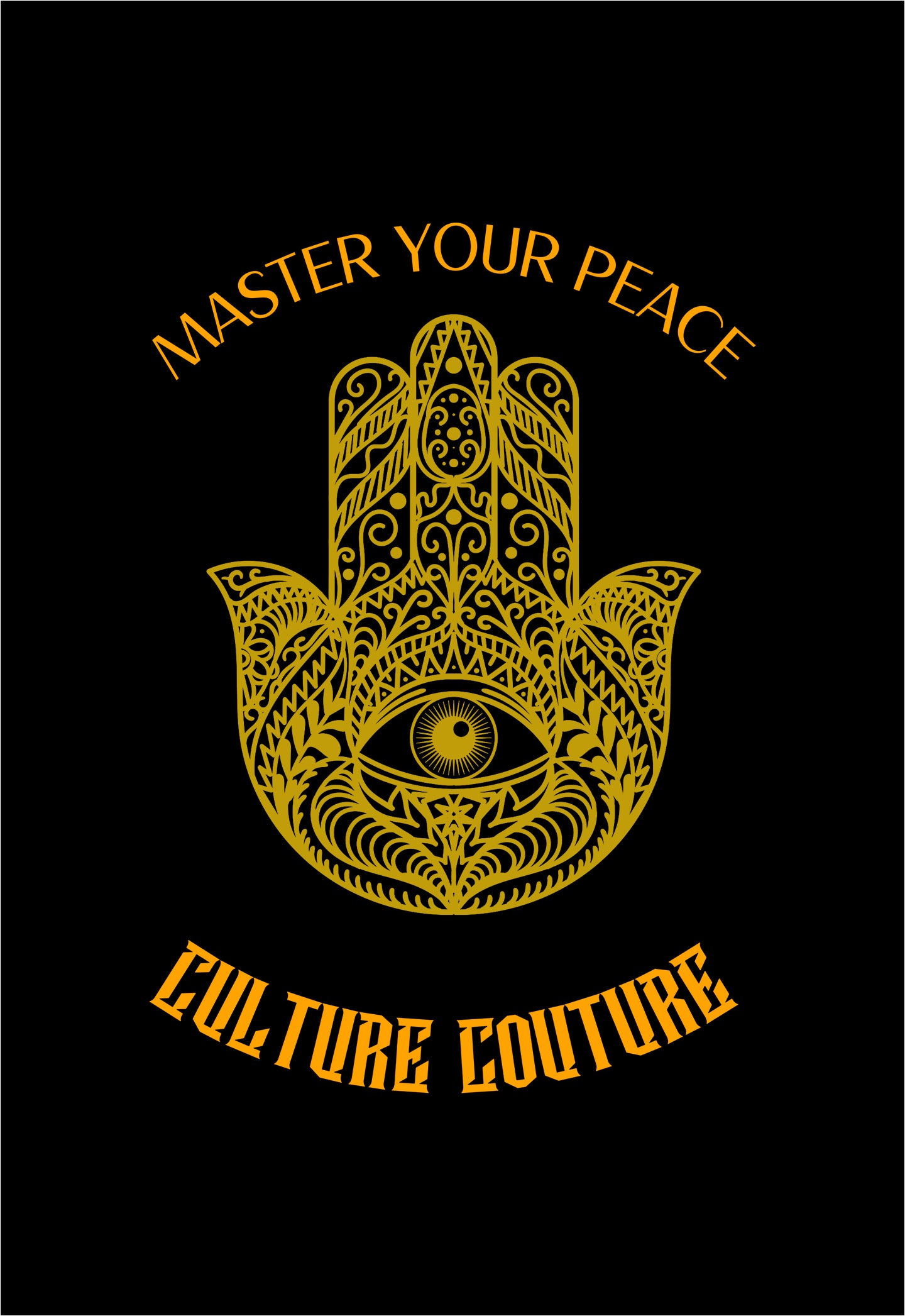 Master Your Peace T-Shirt/Black/Gold