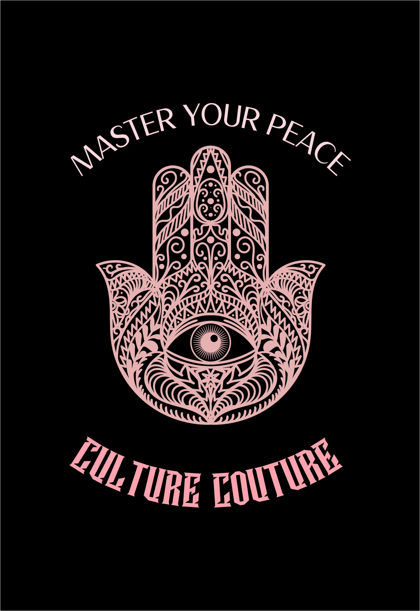 Master Your Peace T-Shirt/Black/Pink