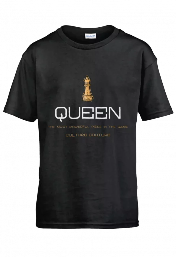 Girl's Powerful Queen T-Shirt/Black