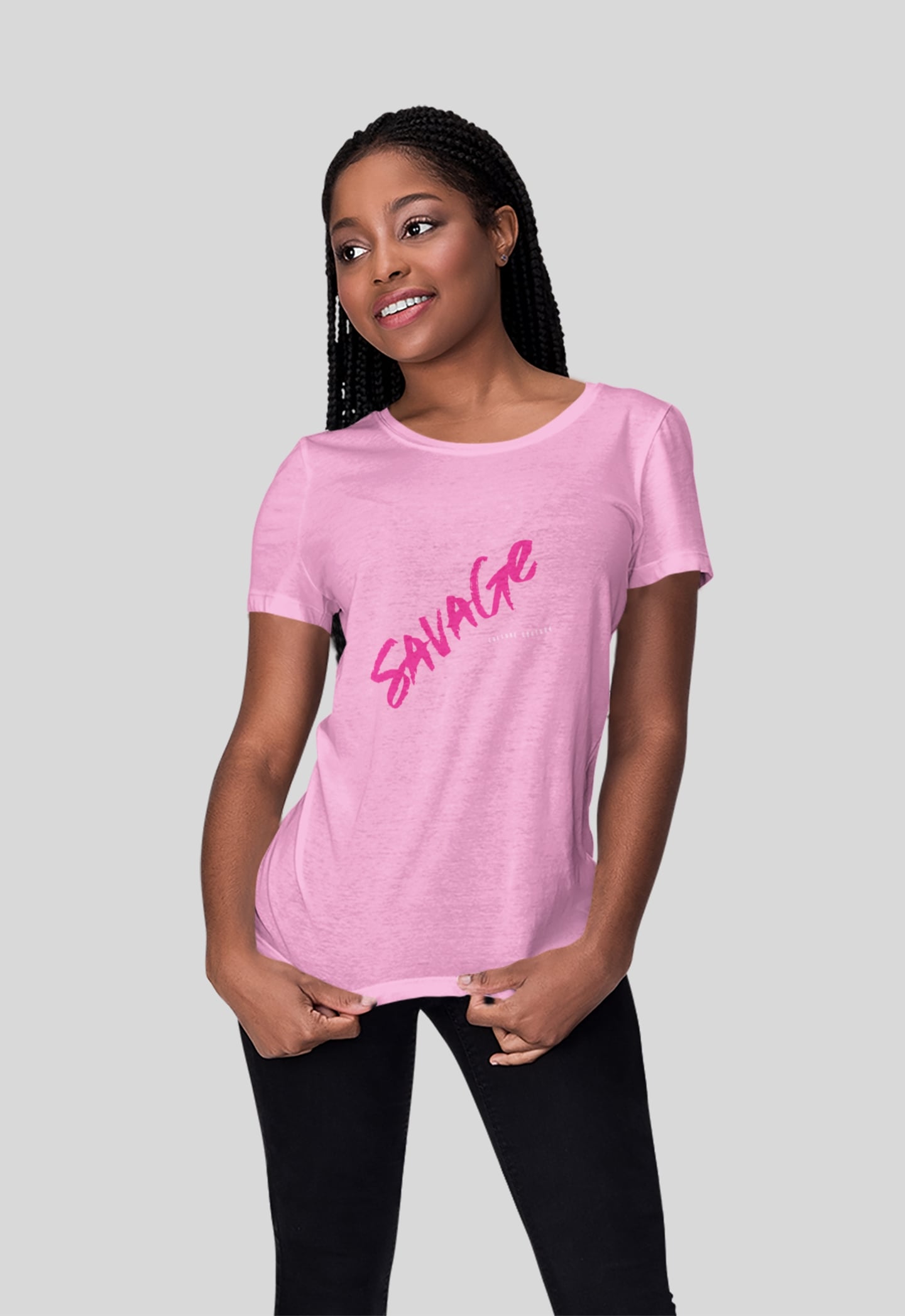 Savage T-Shirt/Soft Pink