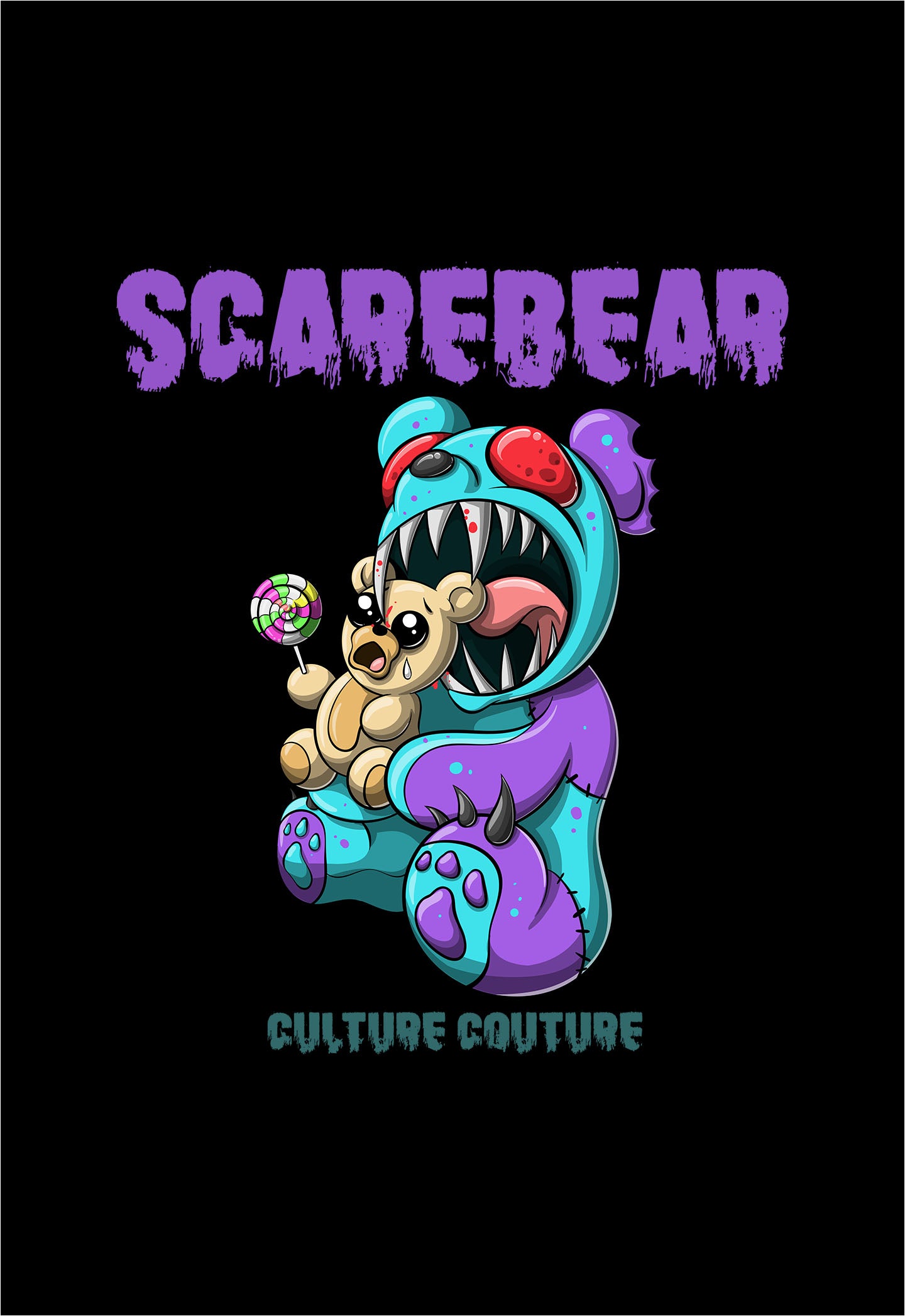 Scarebear T-Shirt/Black