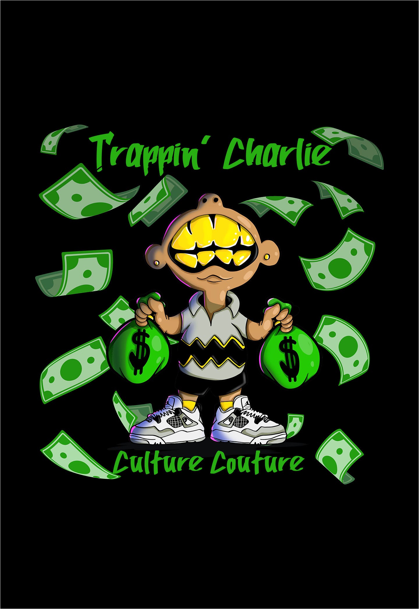 Trappin' Charlie T-Shirt/Black